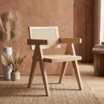 Buco Cane Rattan Solid Wood Dining Chair
