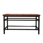 Moga Solid Wood Metal Coffee Table - Image 3
