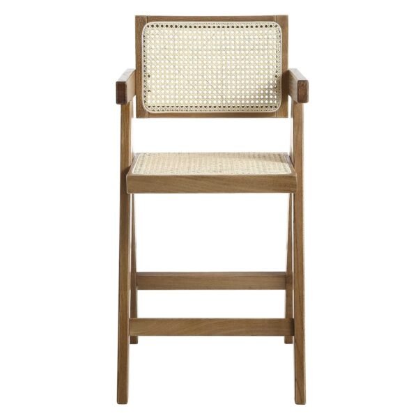 Bana Rattan Solid Wood Counter Stool - Image 4