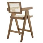 Bana Rattan Solid Wood Counter Stool - Image 5