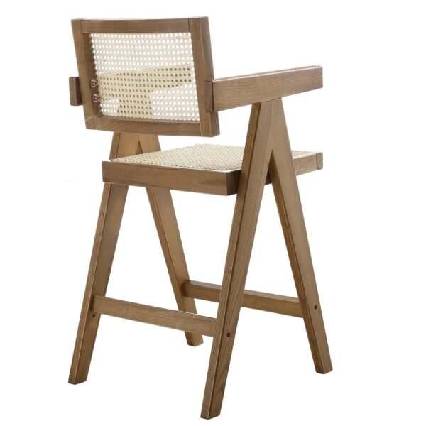 Bana Rattan Solid Wood Counter Stool - Image 5