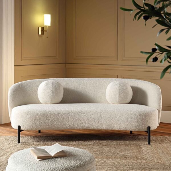 Jaba 3-Seater Upholstered Sofa - Image 2