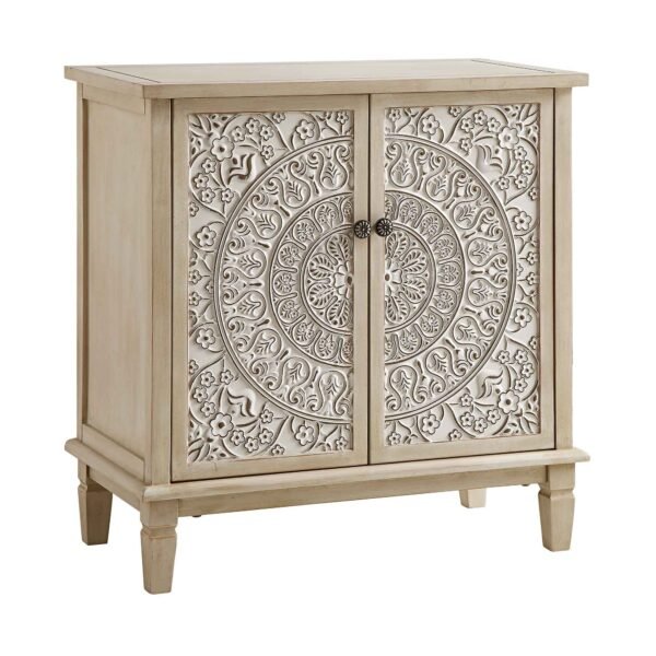 Cammy Whitewashed Carved Small Sideboard - Image 3