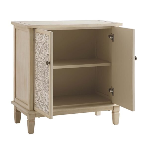 Cammy Whitewashed Carved Small Sideboard - Image 5
