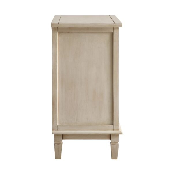Cammy Whitewashed Carved Small Sideboard - Image 7