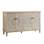 Cammy Whitewashed Carved Large Sideboard - Image 3