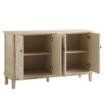 Cammy Whitewashed Carved Large Sideboard - Image 5