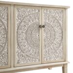 Cammy Whitewashed Carved Large Sideboard - Image 6
