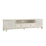 Cammy Whitewashed 200cm Wide TV Unit - Image 4