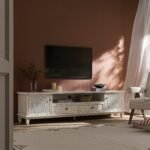 Cammy Whitewashed 200cm Wide TV Unit - Image 2