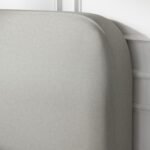 Nika Upholstered Bed Frame with Curved Headboard - Image 4