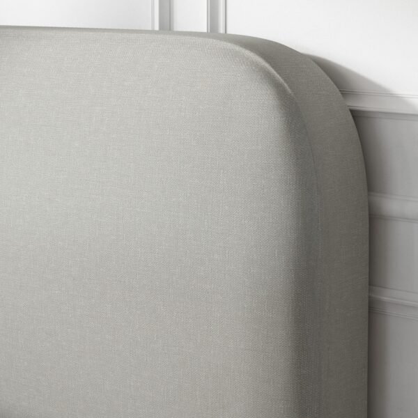 Nika Upholstered Bed Frame with Curved Headboard - Image 4