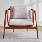Keva Solid Wood Rattan Armchair - Image 2