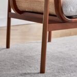 Keva Solid Wood Rattan Armchair - Image 7