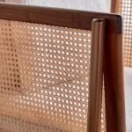 Keva Solid Wood Rattan Armchair - Image 6