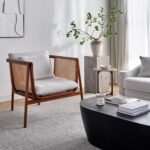 Keva Solid Wood Rattan Armchair