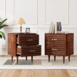 Rida Solid Wood Set of 2 Bedside Table - Image 6