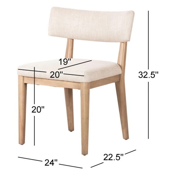 Anni Solid Wood Dining Chair - Image 8