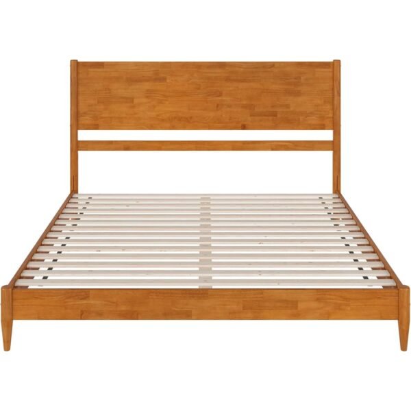 Ciko Mid-Century Solid Wood Platform Bed - Image 5