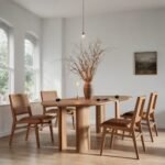 Joro Solid Wood Modern 8-10 Seater Dining Table