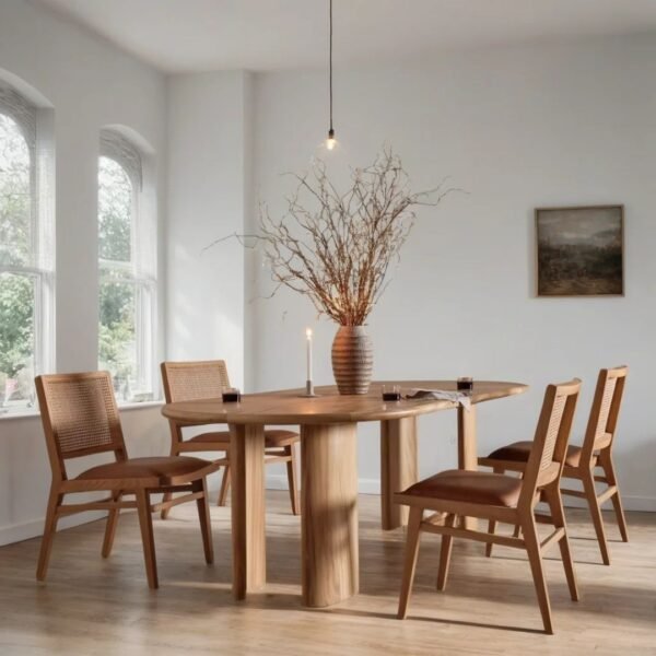 Joro Solid Wood Modern 8-10 Seater Dining Table - Image 1