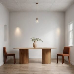 Crest Solid Wood 6-8 Seater Luxury Dining Table