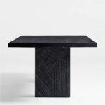 Duke Solid Wood Black 8-Seater Dining Table - Image 4