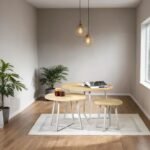 Biro Solid Wood Metal Round Coffee Table Set of 3