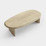 Stan Solid Wood Modern Coffee Table - Image 7