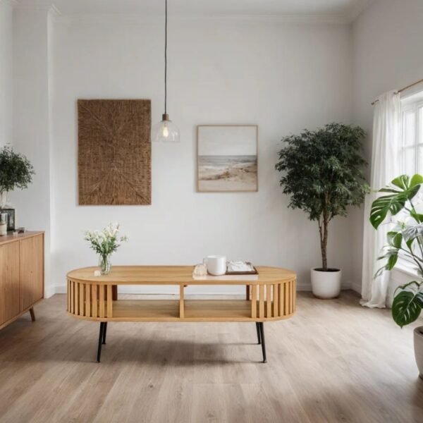 Wyan Solid Wood Storage Coffee Table - Image 1
