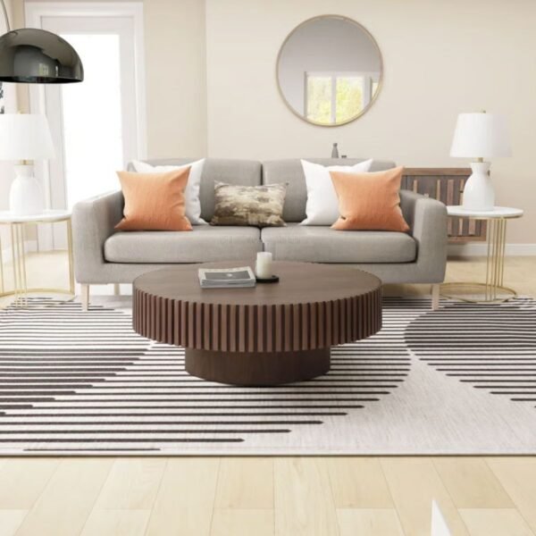 Starc Solid Wood Round Coffee Table - Image 1