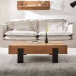 Adol Solid Wood Metal Coffee Table - Image 2