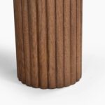 Cozy Ribbed Solid Wood Coffee Table - Image 5