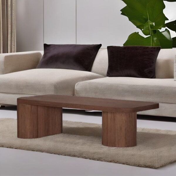 Reba Solid Wood Modern Coffee Table - Image 1