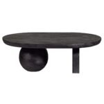 Meda Solid Wood Pedestal Coffee Table - Image 3