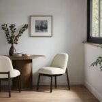 Harry Solid Wood Armless Upholstered Dining Chair