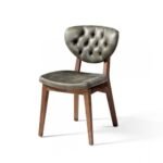 Walden Solid Wood Upholstered Dining Chair - Image 4