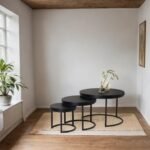 Kudo Solid Wood Nesting Coffee Table Set of 3 - Image 8