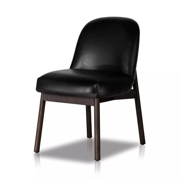 Harry Solid Wood Armless Upholstered Dining Chair - Image 10