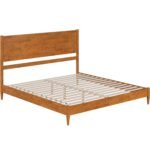 Ciko Mid-Century Solid Wood Platform Bed - Image 7