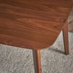 Goko Solid Wood Rectangular 6-Seater Dining Table - Image 4