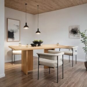Huva Solid Wood Large 8 Seater Dining Table