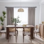 Geto Solid Wood Rectangular 6-Seater Dining Table - Image 3