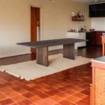 Odon Solid Wood 8-Seater Minimalist Dining Table - Image 7