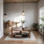 Meadows Solid Wood Round Coffee Table