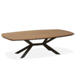 Ivon Solid Wood Metal Coffee Table - Image 4