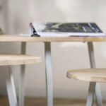 Biro Solid Wood Metal Round Coffee Table Set of 3 - Image 3