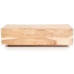 Exon Solid Wood Fluted Coffee Table - Image 4