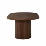 Oken Solid Wood Oval Modern Coffee Table - Image 4