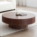Starc Solid Wood Round Coffee Table - Image 2